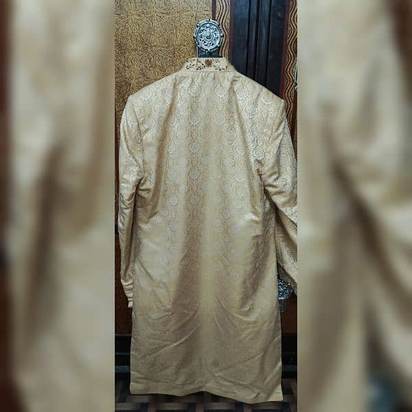 Golden Sherwani For Groom 1