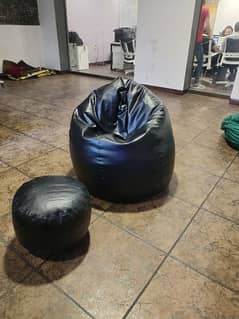 leather pack of 3 Adult Bean bag