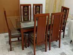 New Stylish 6 Chairs Set of Lacker Dinning Table