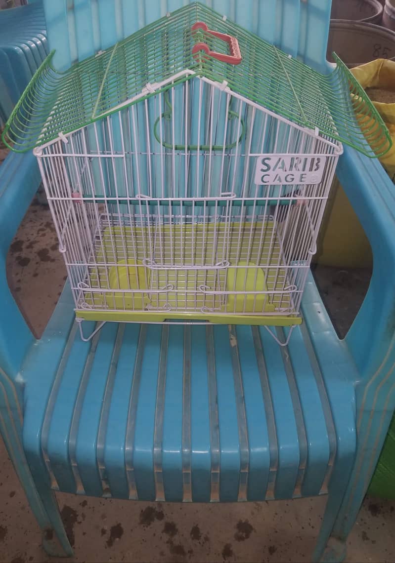 Bird Cage Pinjra Parrot Bajri Australian Tota Pahari Raw Green Cat Dog 13