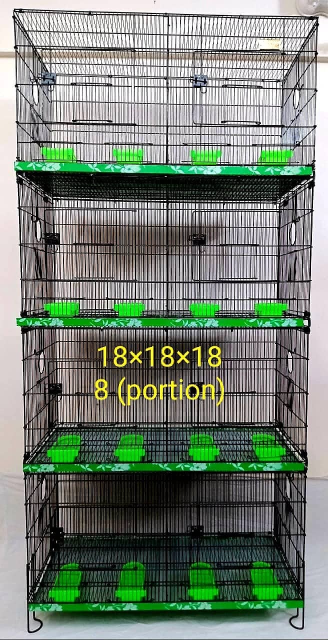 Bird Cage Pinjra Parrot Bajri Australian Tota Pahari Raw Green Cat Dog 18