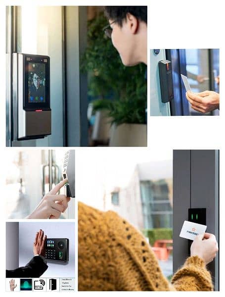 fingerprint card code smart access control system electric door lock 1