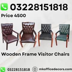 Wooden Chairs| Visitor Chairs| Office Chairs| Client Sitting Chairs