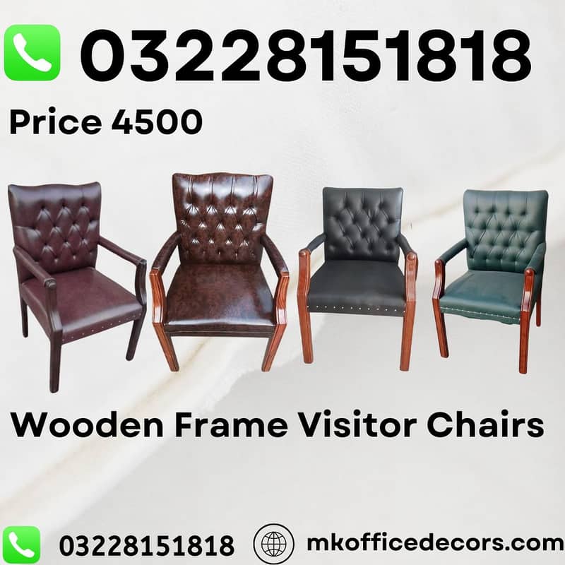 Wooden Chairs| Visitor Chairs| Office Chairs| Client Sitting Chairs 0