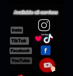 50Rs Tiktok/Facebook/Instagram/youtube (followers. likes. views)