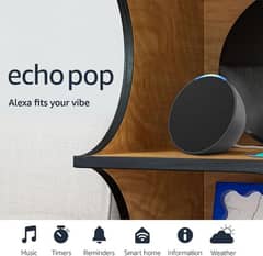 Amazon Echo Pop (newest model) | Full sound compact smart speaker