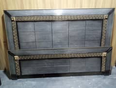 bed set / wooden bed / side tables / bed dressing / Wardrobe / almari