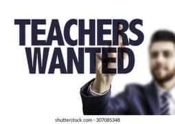 Female Teachers Required