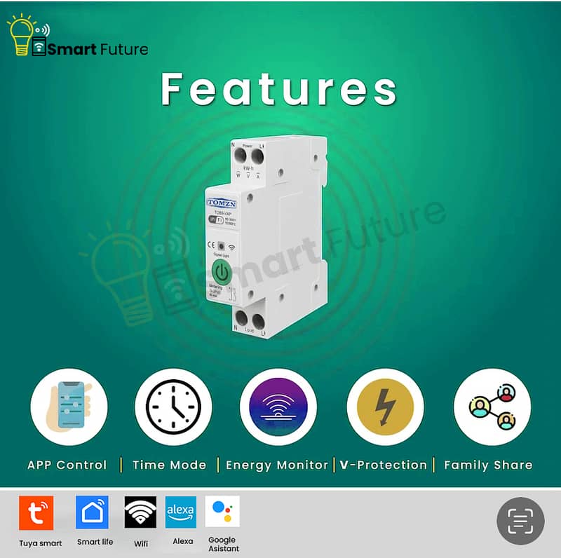 Tomzn 63A wifi smart switch 63A 1