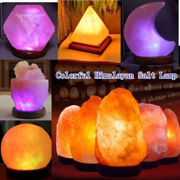 basket lamps/ colour full Himalayan Salt Lamp 1