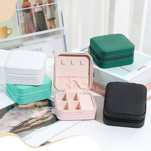 Leather Square jewelry Box 0