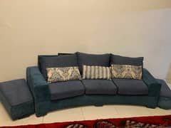 Sofa set with 4 side tables and a center table