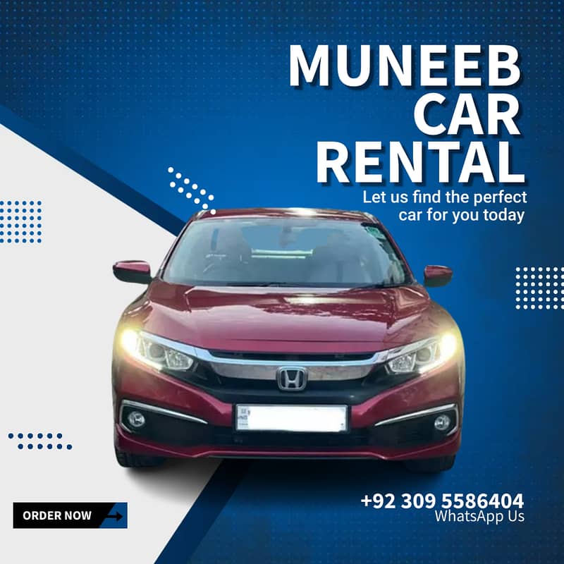 Rent a car Service , Corolla Yaris ,Civic , Revo , Fortuner ,  Prado 3