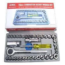 9 in 1 Tool Set Tool Kit 9pcs Socket Ratchet Car Repair Tool Case Prec 2