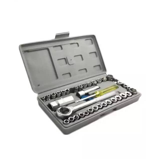 9 in 1 Tool Set Tool Kit 9pcs Socket Ratchet Car Repair Tool Case Prec 4