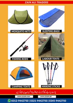 P 1 We Have 2 to 15 person camping tent,Raincoat ,camping chair,sleep