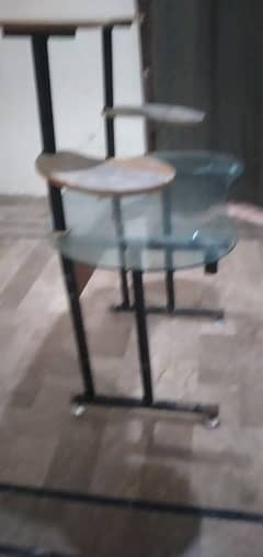 glass computer table