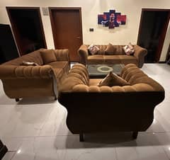 6 seater sofa set / sofa set / sofa / Wooden Chairs / Center Table 0