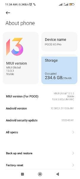 POCO X3 PRO 8GB AND 256 GB 7