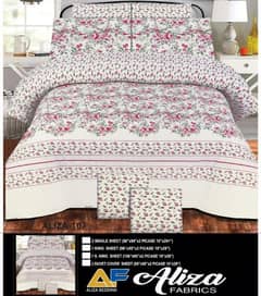 Single/double cotton bed sheet