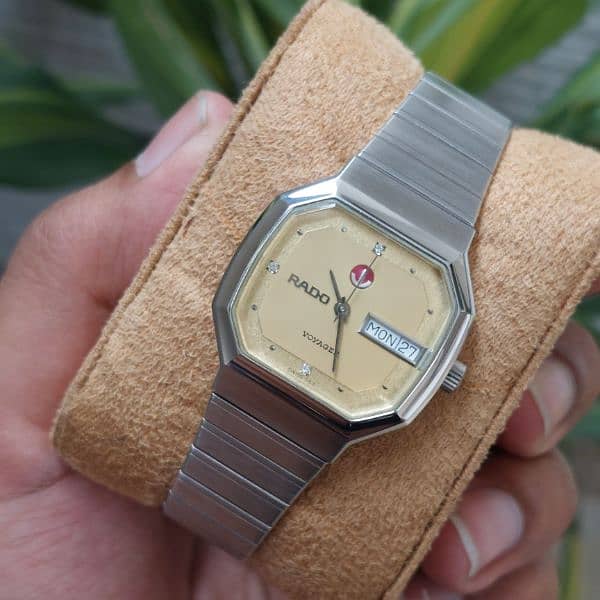 Vintage Rado Voyager Day/Date 2