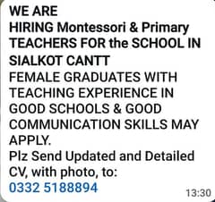 Teachers Hiring