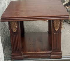 1 small 1 big wooden table for sell with 1 small tabel freel