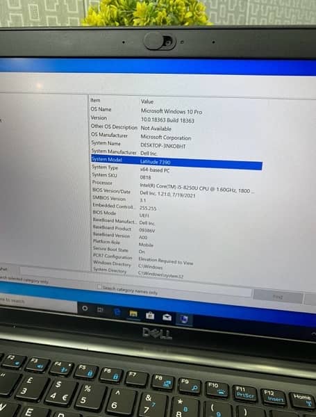 Dell Latitude 7390 Core i5 8th gen 8/256 SSD 3