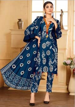 Amna B- 3 Pc Unstitched Lawn Printed Suit. . . Free Delivery All Pakistan 0