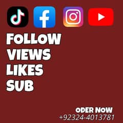 social media service (followers/subscribe/likes/views)