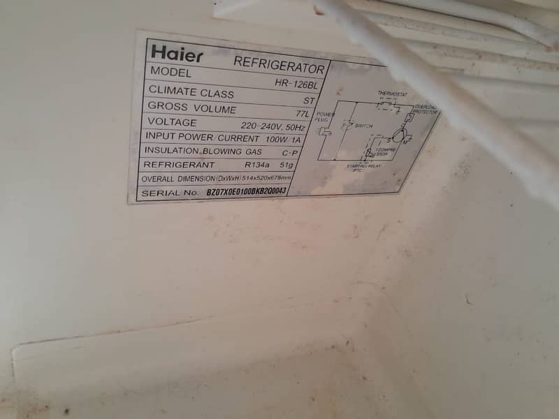 bedroom fridge haier used 4