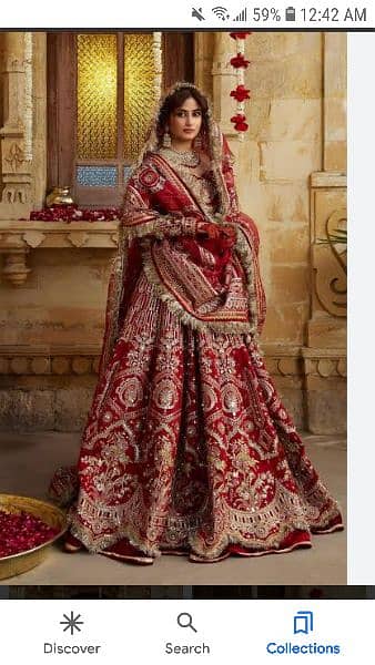 Bridal lehenga. . . One time used with jewelry n Potli bag . . . 0