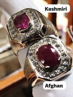 top quality Ruby yaqoot silver ring