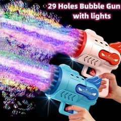 bubble gun with led light