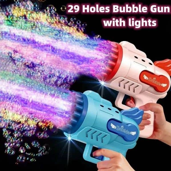 bubble gun with led light 0