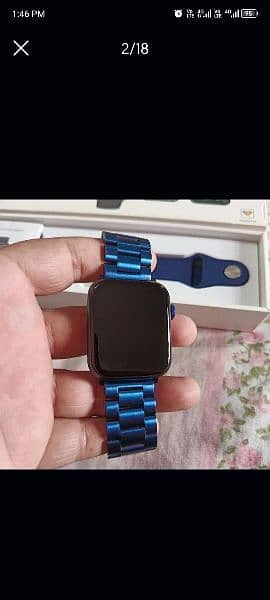 SmartWatch HW22 Stainless steel Chain & Rubber Strip Condition 9/10 7