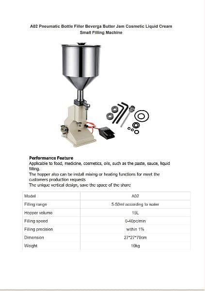 Liquid/paste/oil/automatic/manual filling machine. 4