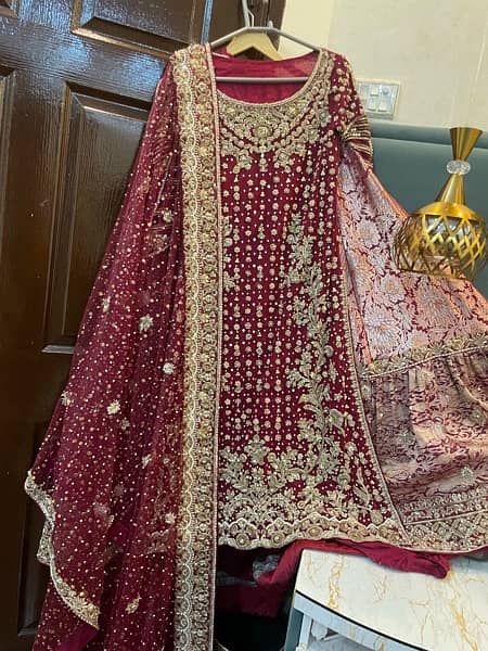 Bridal lehnga/Bridal dress/Barat Dress/Barat Lehnga/Wedding Lehga/ Red 7