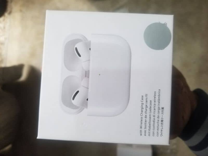 Airpods pro with wireless charging case made in Japan. 3