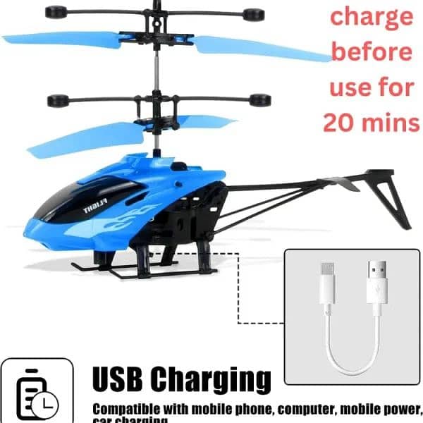 Rechargeable Flying Hand Sensor Control Helicopter 6