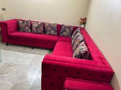 L Shaped sofa Set + Setti