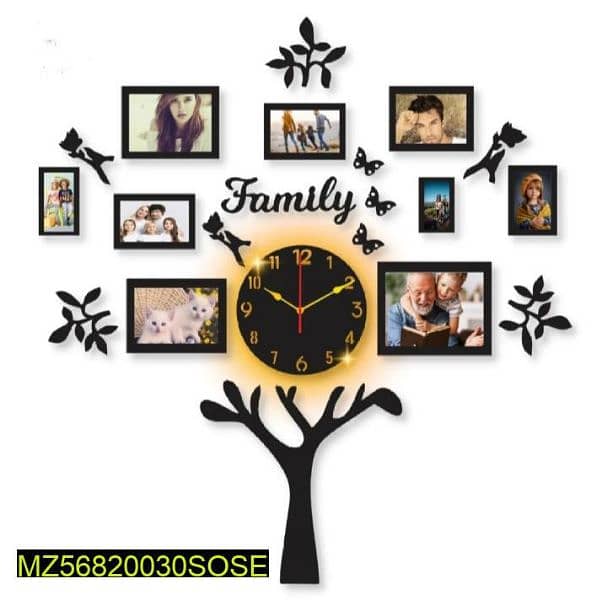 analogue wall clock with light decoration clock (wp 03095666140)dilvry 1