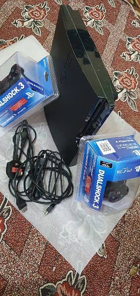 jailbreak ps3 500gb/40 games install 2 remotes wireless 1