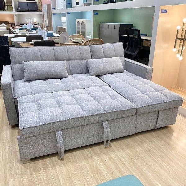 L Shape Folding Sofa Cum Bed 5 Seater 10 Year Warranty 2