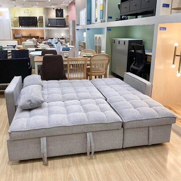 L Shape Folding Sofa Cum Bed 5 Seater 10 Year Warranty 3