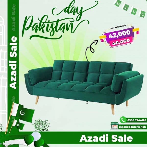 3 Seater Sofa cum bed Modern Design Maqboolinterior. pk 6