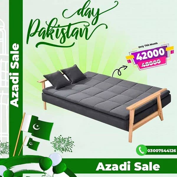 3 Seater Sofa cum bed Modern Design Maqboolinterior. pk 8