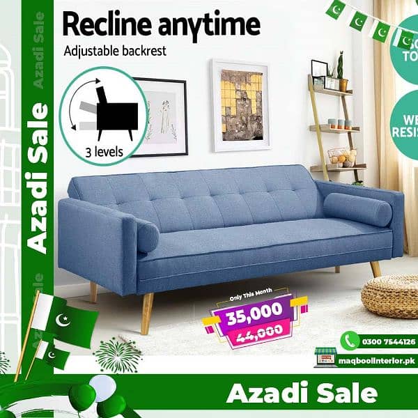 3 Seater Sofa cum bed Modern Design Maqboolinterior. pk 13