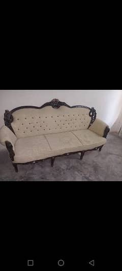 double bed, 5 seater sofa, 1 AC