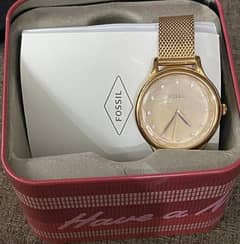 rose pink colour watch fossil